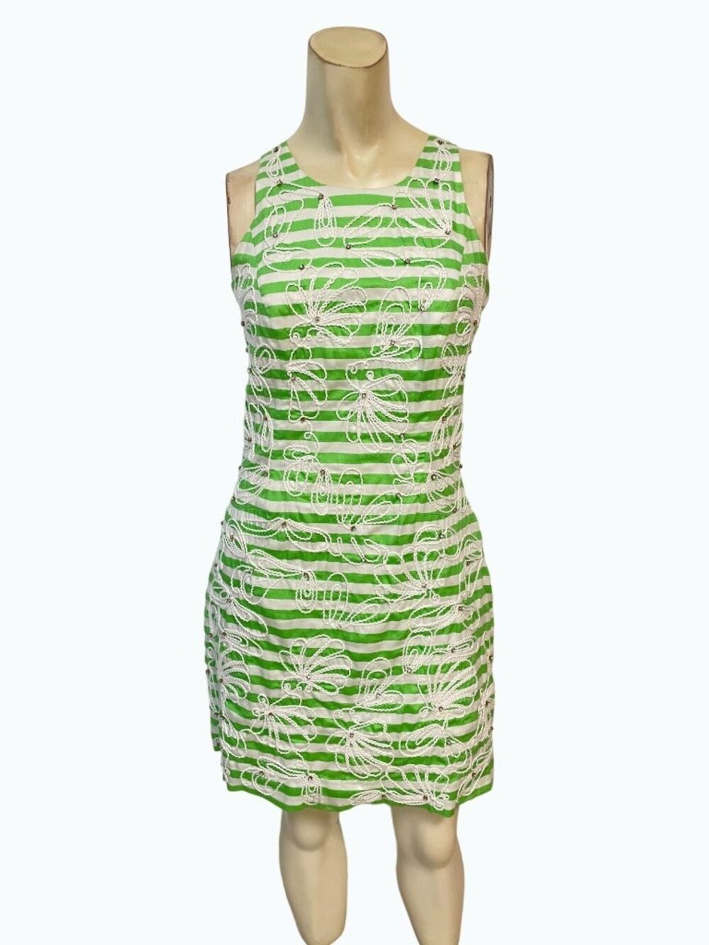 Lilly Pulitzer Pearl Cording We Will Go Dress Green size 0